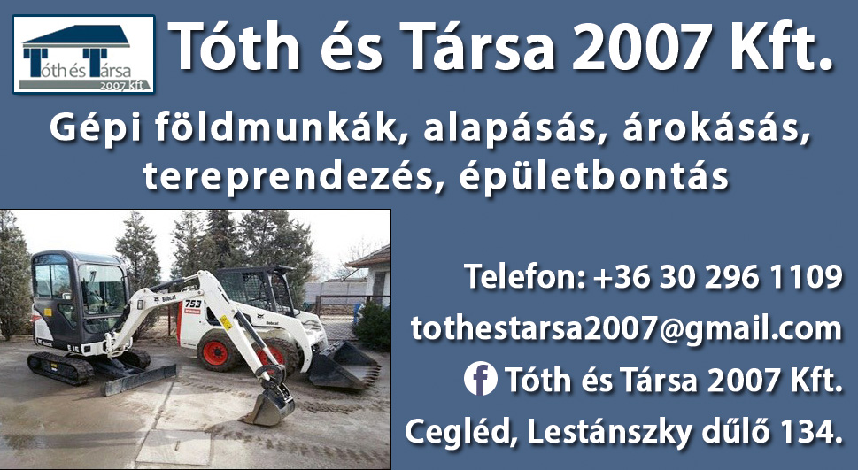 alapásás, árokásás Cegléd